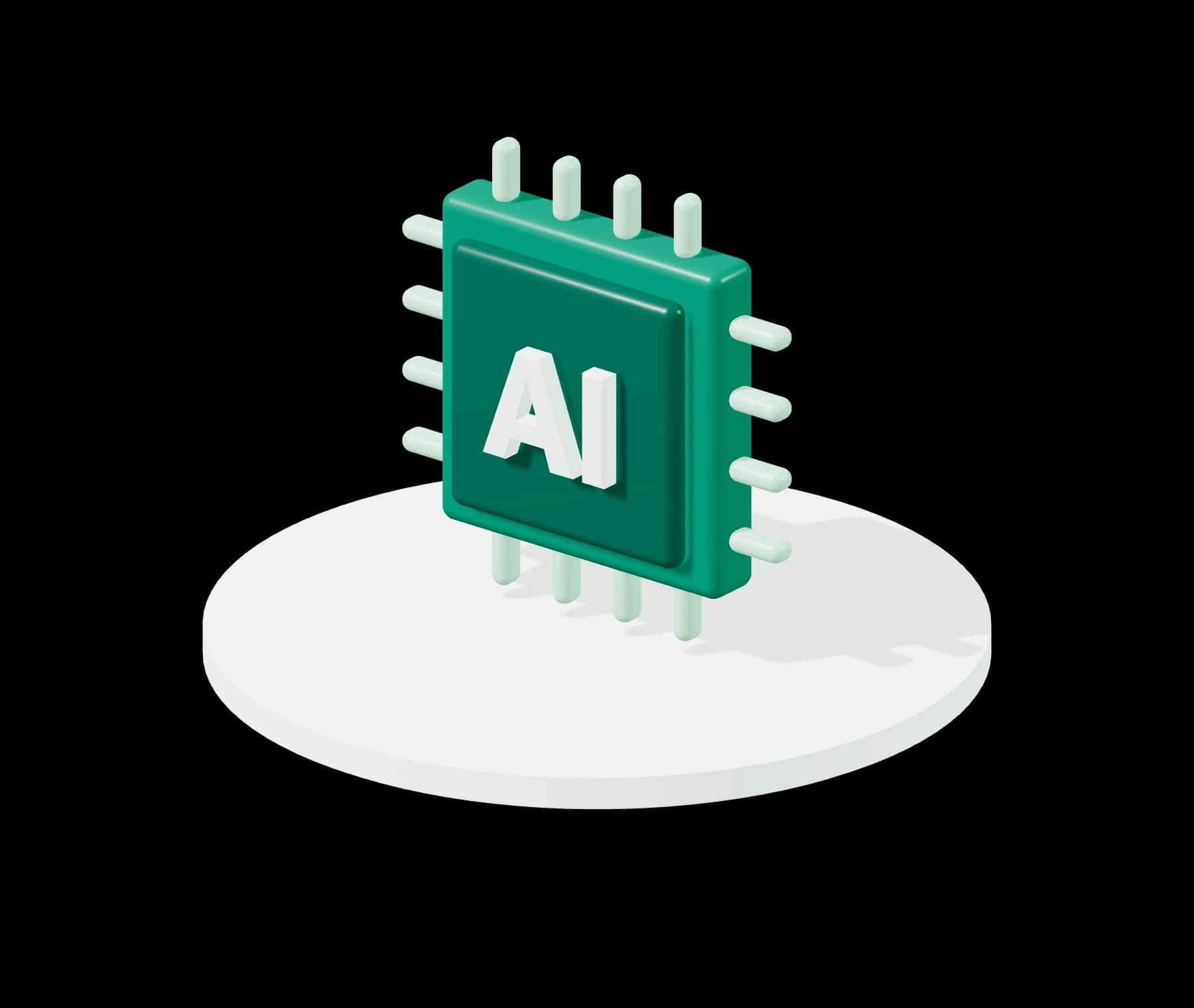 Dimensional automation artwork with connected workflow elements